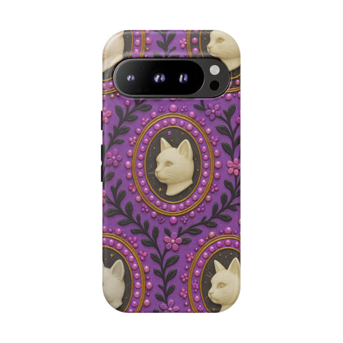 Baroque Cat Cameo Phone Case
