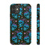 Skull Cherry Phone Case in Blue
