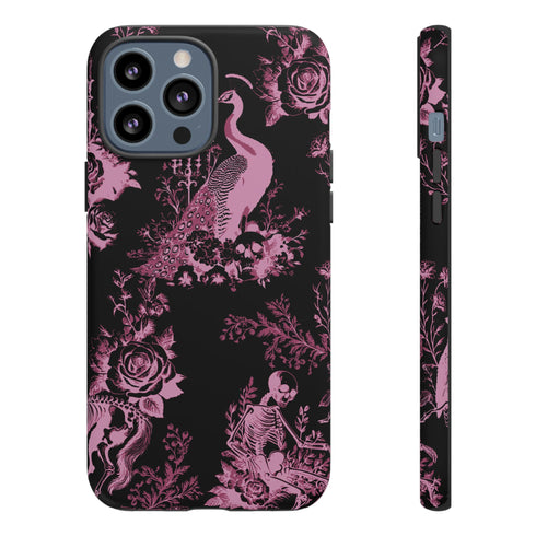 Gothic Peacock Toile Phone Case
