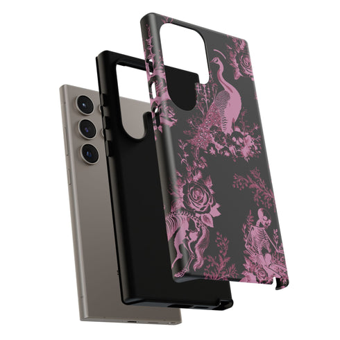 Gothic Peacock Toile Phone Case
