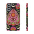 Evil Eye Phone Case Planchette Design, Goth Boho Aesthetic Floral iPhone Case