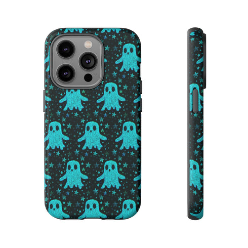 Blue Kawaii Ghost Phone Case