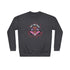 a black sweatshirt featuring a psychedelic "Eat the Rich" design with an eyeball and vampire teeth,
