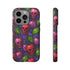Stained Glass Cherry Skull Phone Case