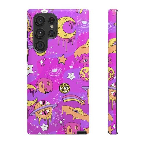 Galactic Gaze Phone Case in Pink