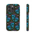Skull Cherry Phone Case in Blue