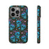 Skull Cherry Phone Case in Blue