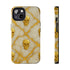 Marble Gold and White Skull Phone Case