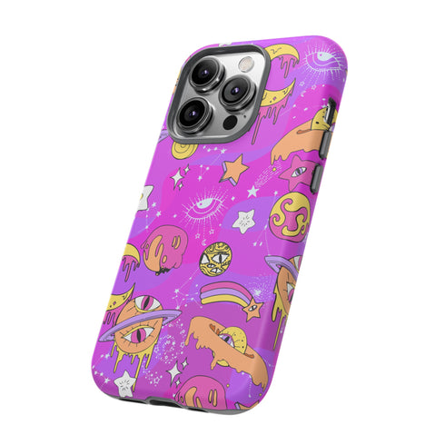 Galactic Gaze Phone Case in Pink