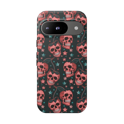 Pink Cherry Skull Phone Case