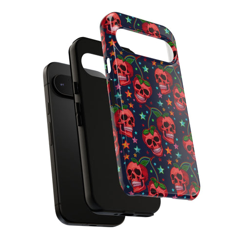 Red Cherry Skull Phone Case