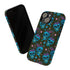 Skull Cherry Phone Case in Blue