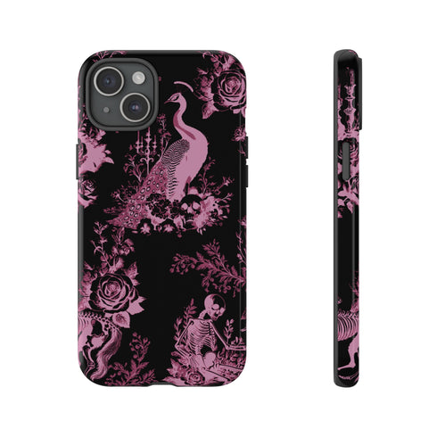 Gothic Peacock Toile Phone Case