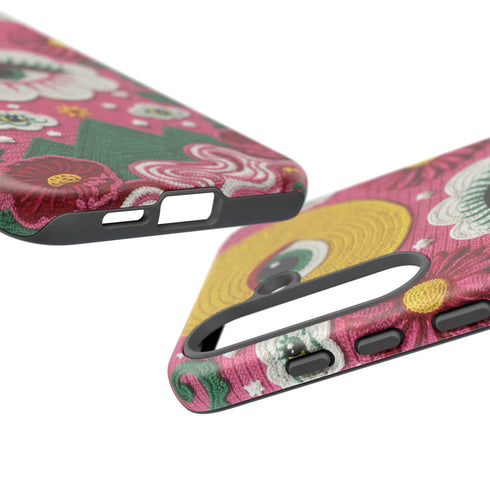 Maximalist Eye Cloud Faux Crochet Tough Case in Matte