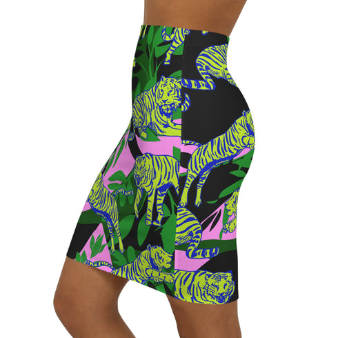 Easy Tiger Mini Skirt in Green