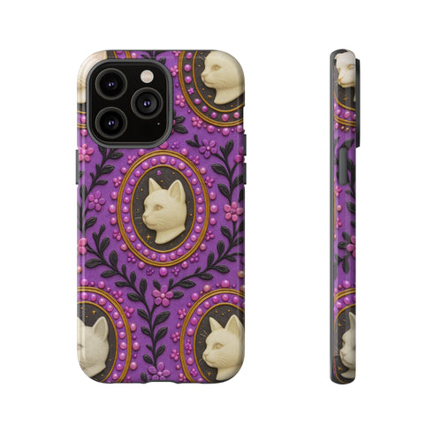Baroque Cat Cameo Phone Case