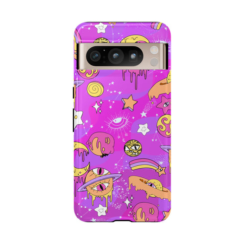 Galactic Gaze Phone Case in Pink