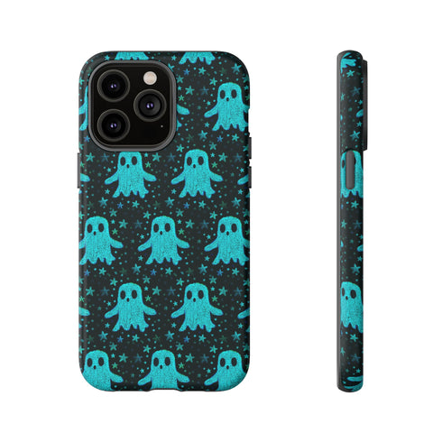Blue Kawaii Ghost Phone Case
