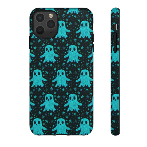 Blue Kawaii Ghost Phone Case