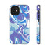 Blue Marble Swirl Phone Case in Blue