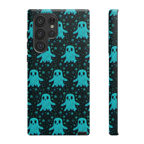Blue Kawaii Ghost Phone Case