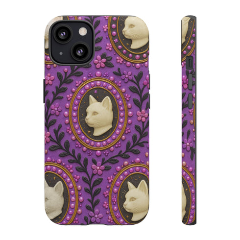 Baroque Cat Cameo Phone Case