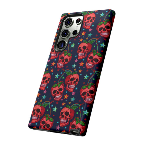 Red Cherry Skull Phone Case