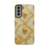 Marble Gold and White Skull Phone Case