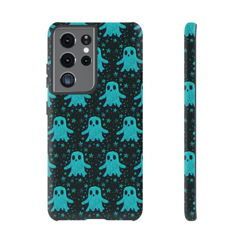 Blue Kawaii Ghost Phone Case