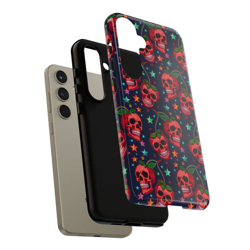 Red Cherry Skull Phone Case