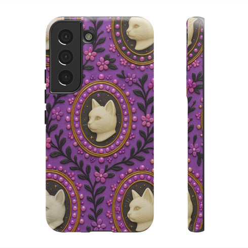 Baroque Cat Cameo Phone Case