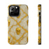 Marble Gold and White Skull Phone Case