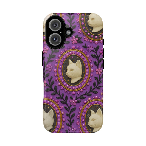 Baroque Cat Cameo Phone Case