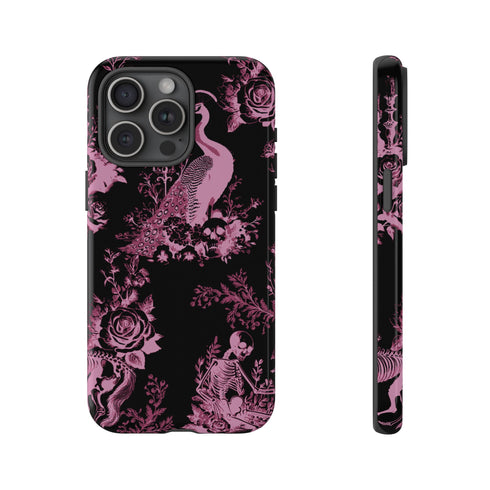 Gothic Peacock Toile Phone Case
