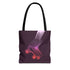 Roller Derby Tote Bag, Retro Neon Skate Tote