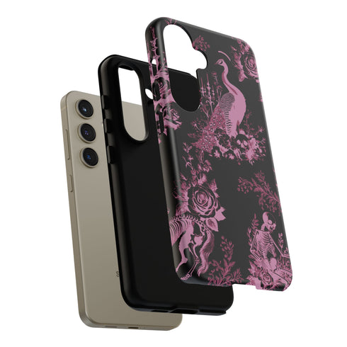 Gothic Peacock Toile Phone Case