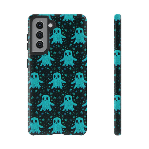 Blue Kawaii Ghost Phone Case