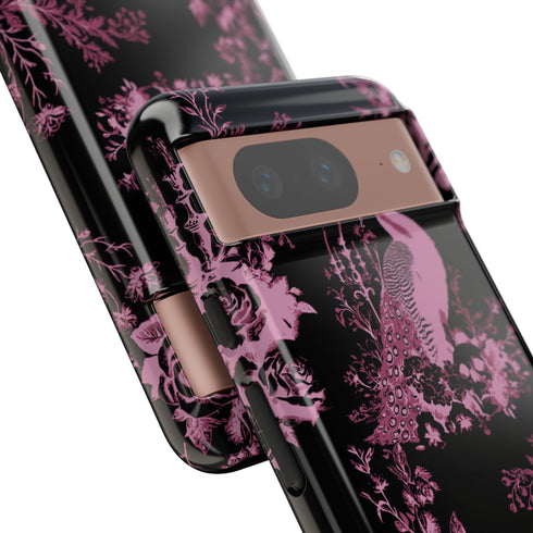 Gothic Peacock Toile Phone Case