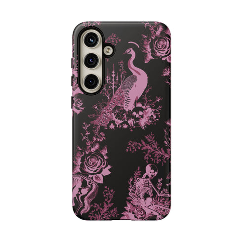 Gothic Peacock Toile Phone Case