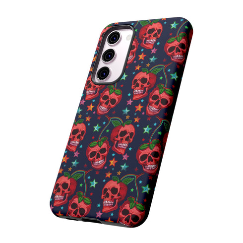 Red Cherry Skull Phone Case