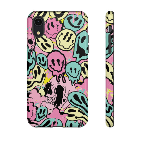 Pastel Melted Neon Smiley Phone Case