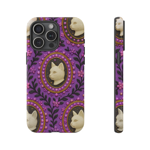 Baroque Cat Cameo Phone Case