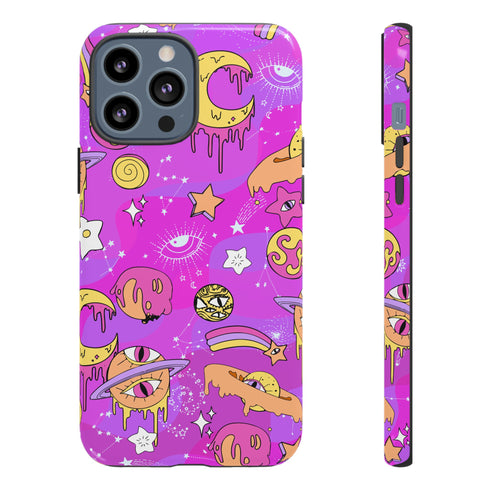 Galactic Gaze Phone Case in Pink