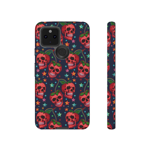 Red Cherry Skull Phone Case
