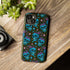 Skull Cherry Phone Case in Blue