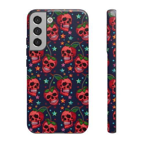 Red Cherry Skull Phone Case