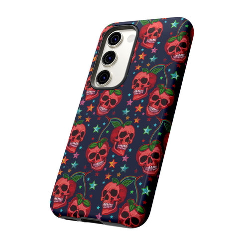 Red Cherry Skull Phone Case