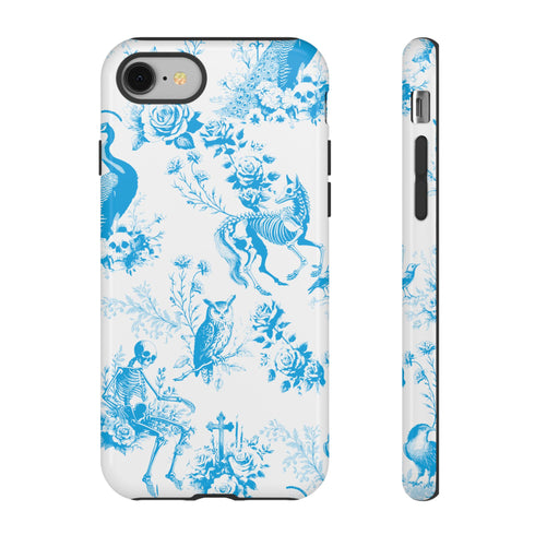 Vintage Toile Print Skeleton Phone Case