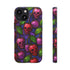 Stained Glass Cherry Skull Phone Case