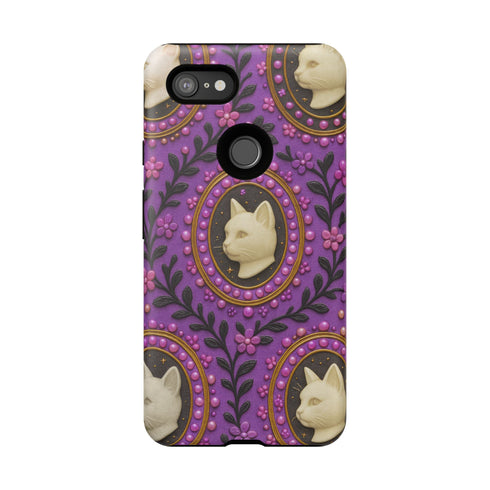 Baroque Cat Cameo Phone Case